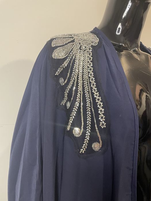 Długie kimono granat