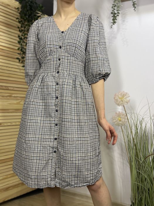 Sukienka w kratkę Next – rozmiar 38