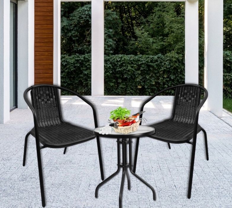 Zestaw Mebli Ogrodowych Meble Ogrodowe 2 Krzesła Stolik Stół Ogrodowy