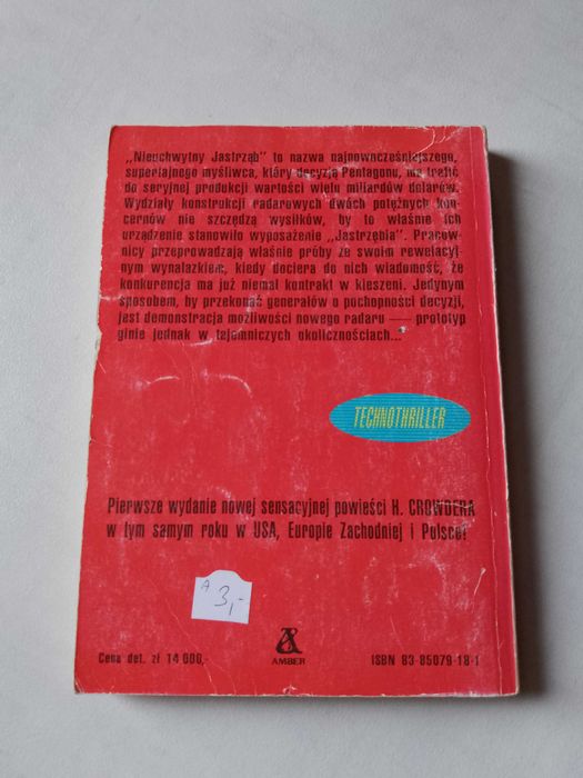 H. Crowder "Nieuchwytny jastrząb" 1990