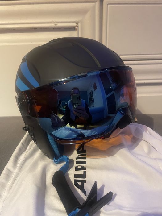Kask narciarski z szybą Alpina. Rozm xs