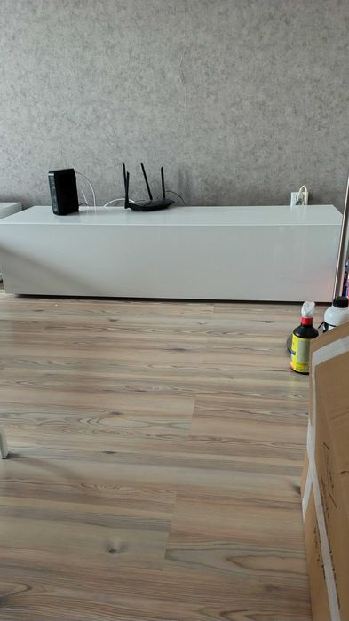 Szafka RTV niska biala 2 sztuki