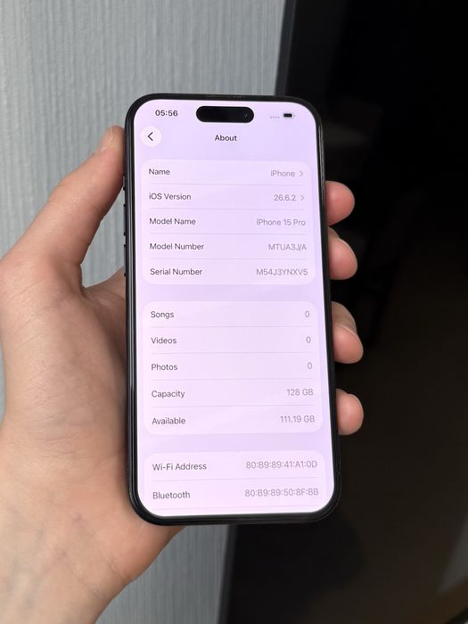 Продам Apple Iphone 15 Pro 128GB Blue Titanium Neverlock Фіз.сім. АКБ 100%