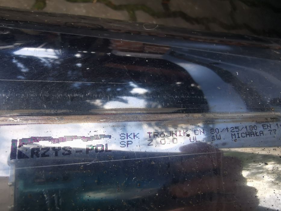 Komin trójnik koncentryczny kris pol 80/125/180