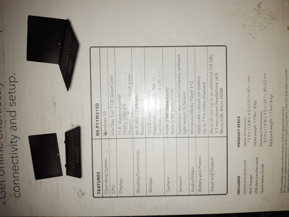 Планшет-трансформер INSIGNIA NS-P11W6100