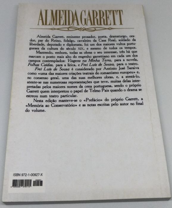 Livro Frei Luis de Sousa - Classicos - Portes Grátis
