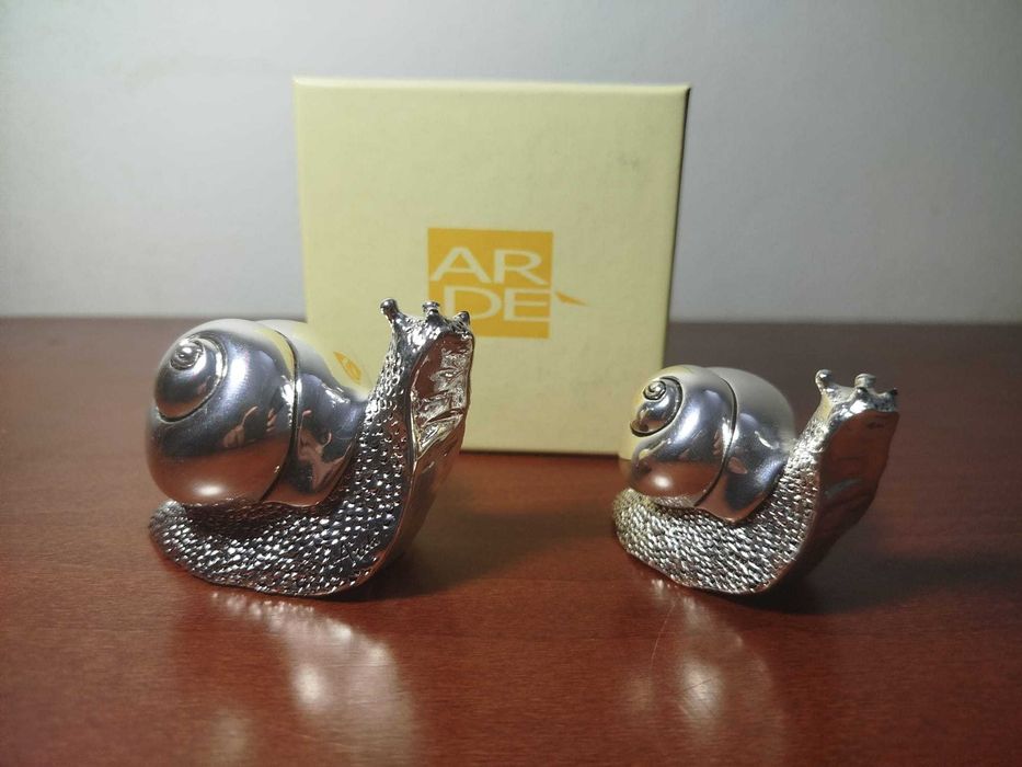 Conjunto de Caracóis em banho de prata Ardè - Made in Italy