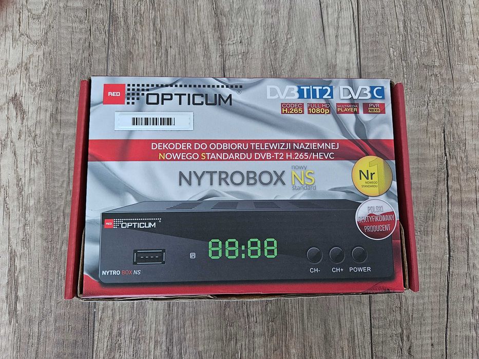 Dekoder Opticum DVB-T2 H.265/HEVC