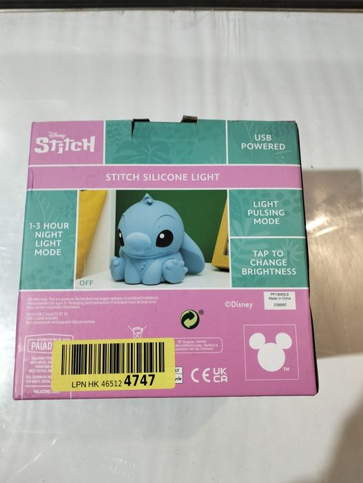 silikonowa lampka nocna Disney Stitch marki Paladone.