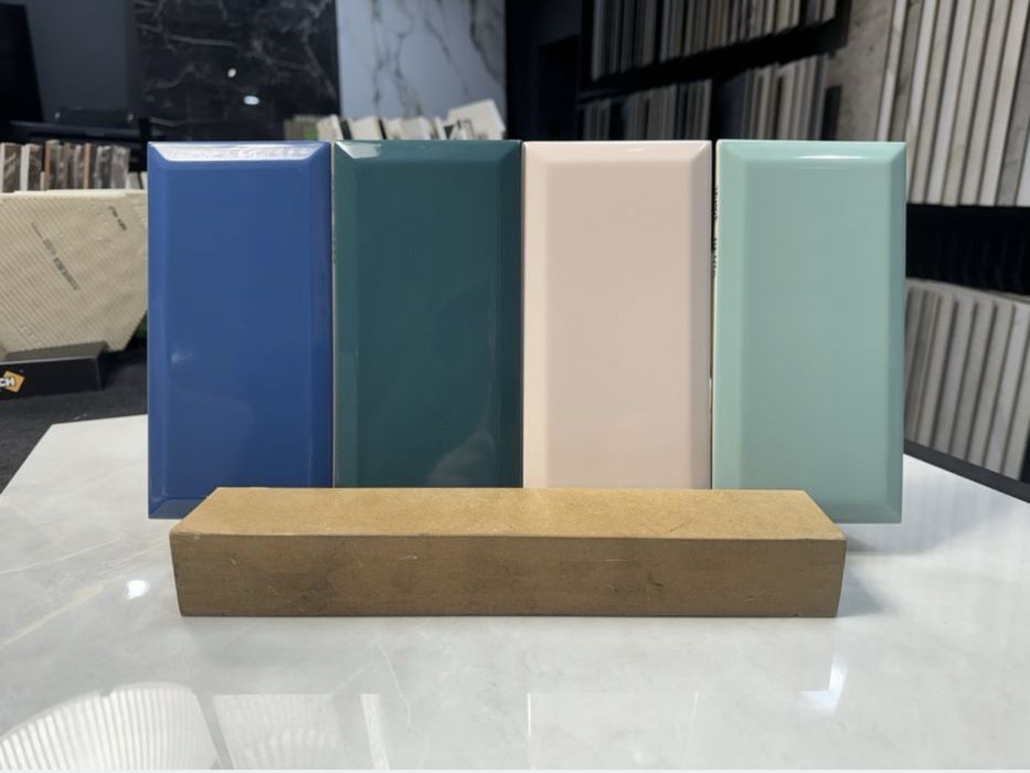 Plytki kafle 10/20 Cm Tamoe Menta Blue Verde Light Rosso Błyszczące