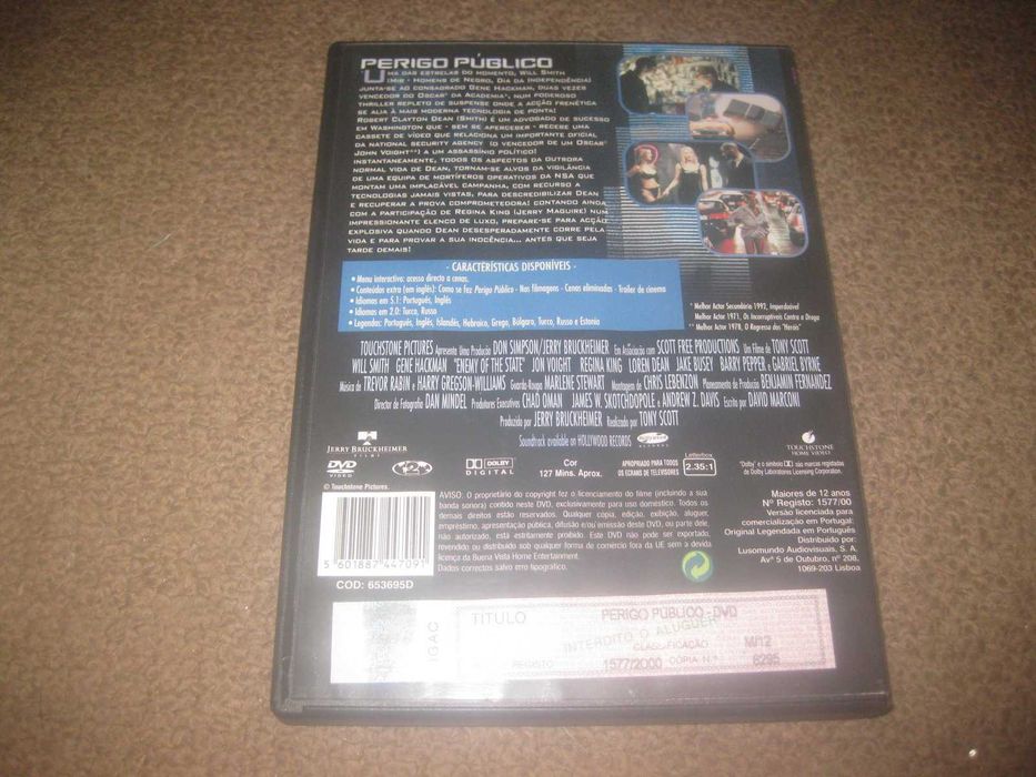 DVD "Perigo Público" com Will Smith