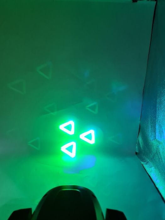 Oświetlenie sceniczne LED DMX-512 100W 8 wzorów RGBW ruchoma głowica