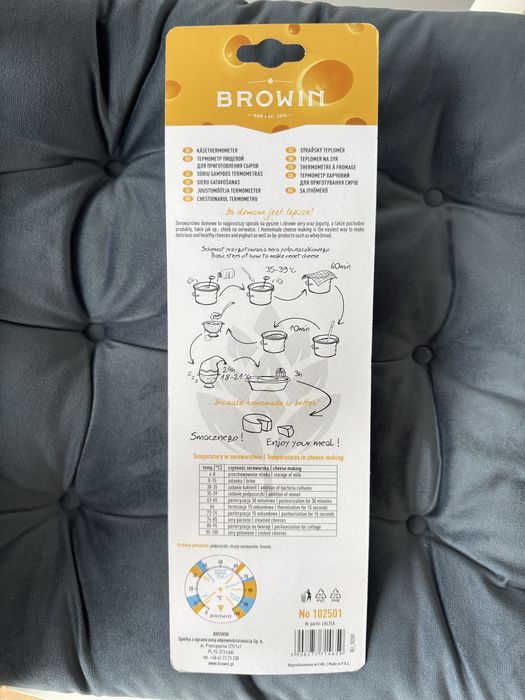 Termometr serowarski Browin do gotowania pieczenia
