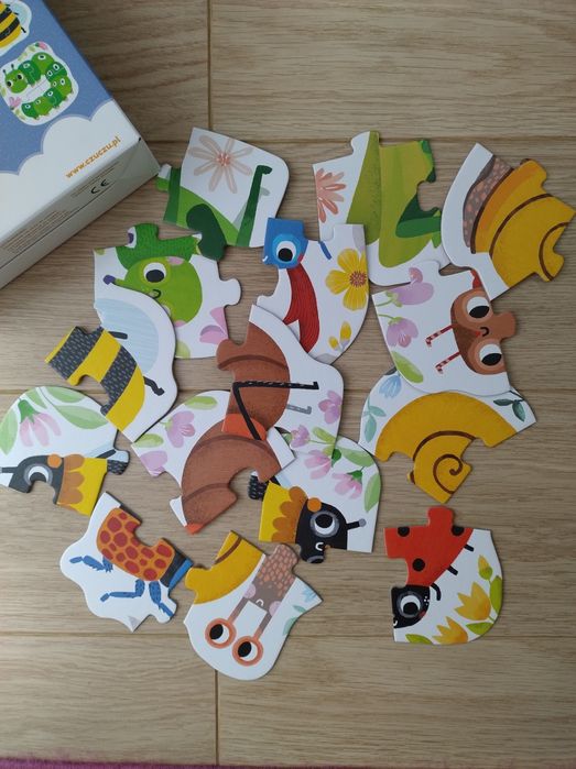 CzuCzu Puzzle progresywne Robaczki czworaczki 2+