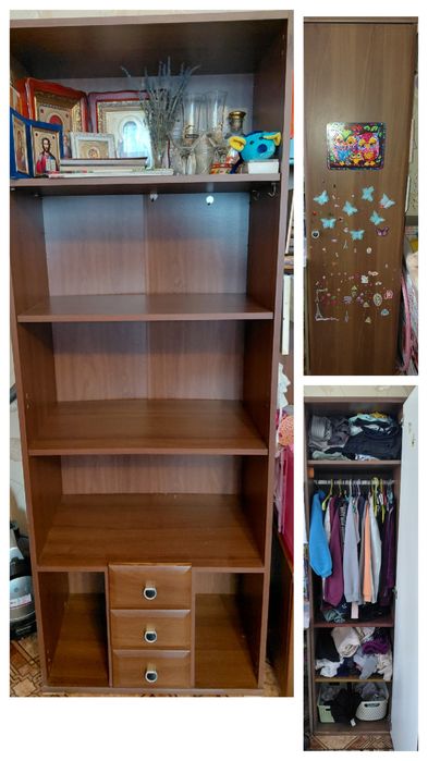 Шафа з поличками  / шафа пенал  / шкаф пенал  / шкаф с полочками