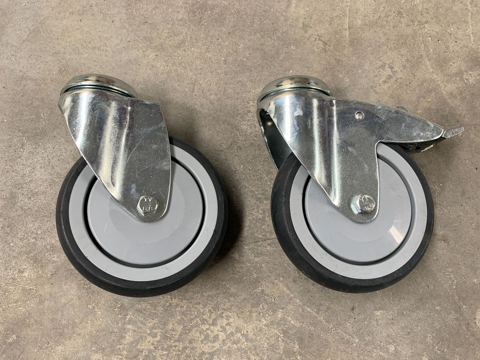Rodas giratórias de 120mm novas com e sem travão com rolamento