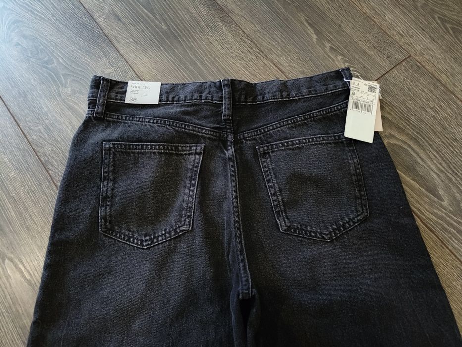 Джинсы широкие MANGO 38