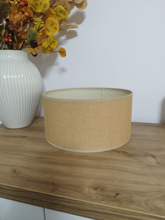 Boho Rattanowy Słomkowy Abażur Klosz do lampy