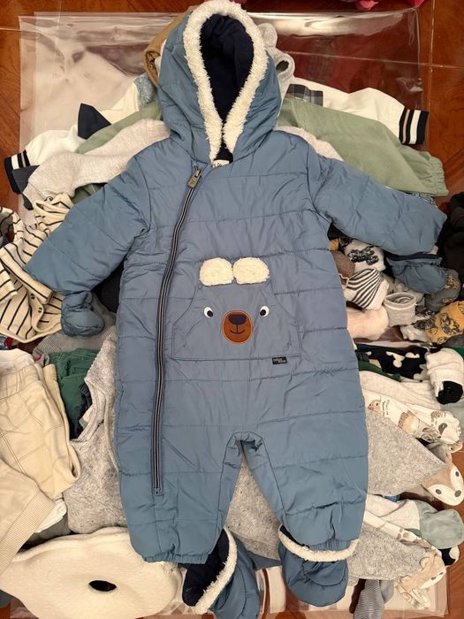 Roupa de bebé + acessórios menino (6–24 meses)