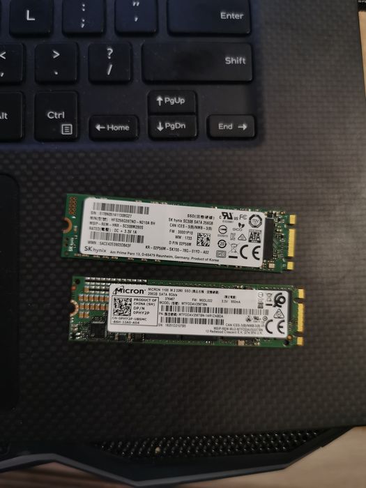 Dyski M2 Sata 256 GB,  i mSata 256 GB