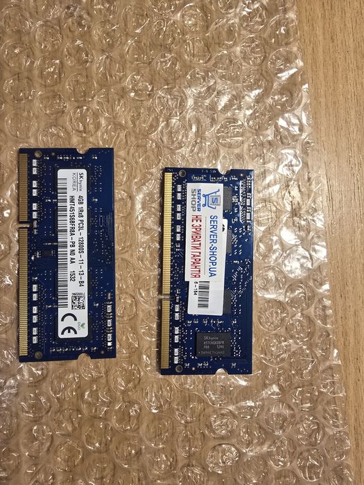 Оперативна пам'ять ОЗУ HP 2 планки по 4GB = 8GB