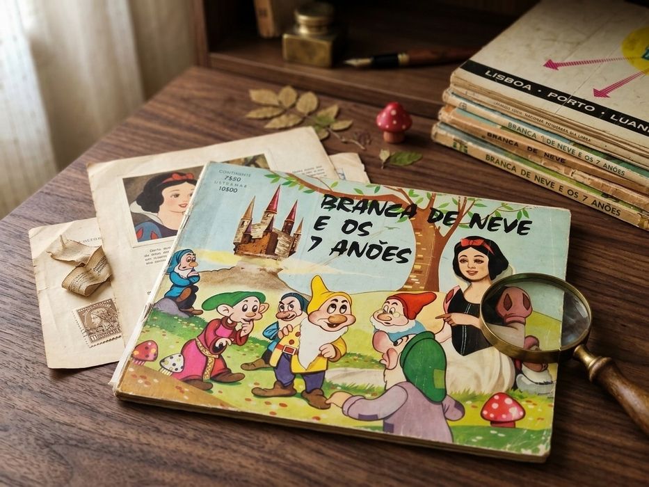 Caderneta de Cromos Antiga - Branca de Neve e os 7 Anões (Edição Vintage - APR)