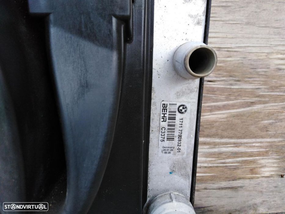 Conjunto radiador termoventilador bmw e60 530d ano