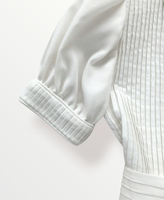 Vestido branco pérola clássico de menina (comunhão)