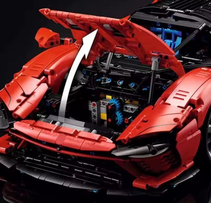 Конструктор сумісний з Lego Technic Ferrari Daytona SP-3, 3778 деталей, (42143).