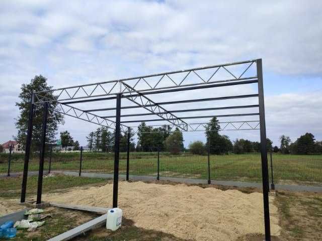 Konstrukcja skręcana wiata rolna garaż 6,5 x 6,5m Hala Magazyn