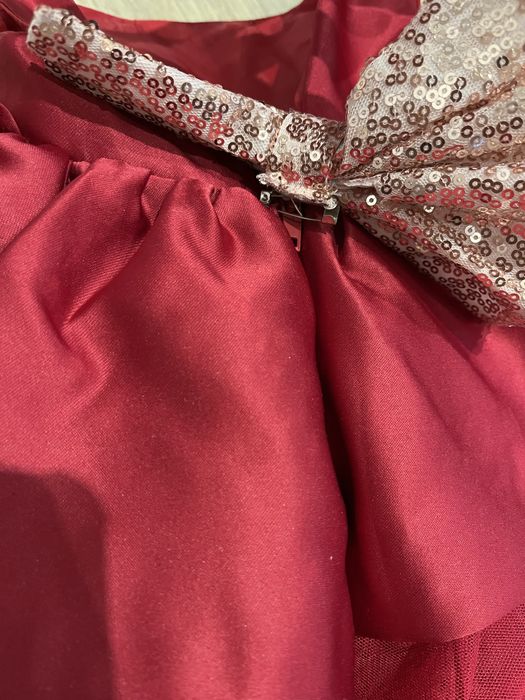 Платье на девочку 0-6м пишное с бантом