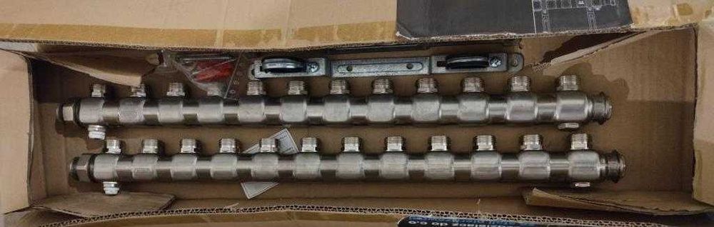 Wavin Rozdzielacz do CO INOX (z osprzętem) - 12 odejść