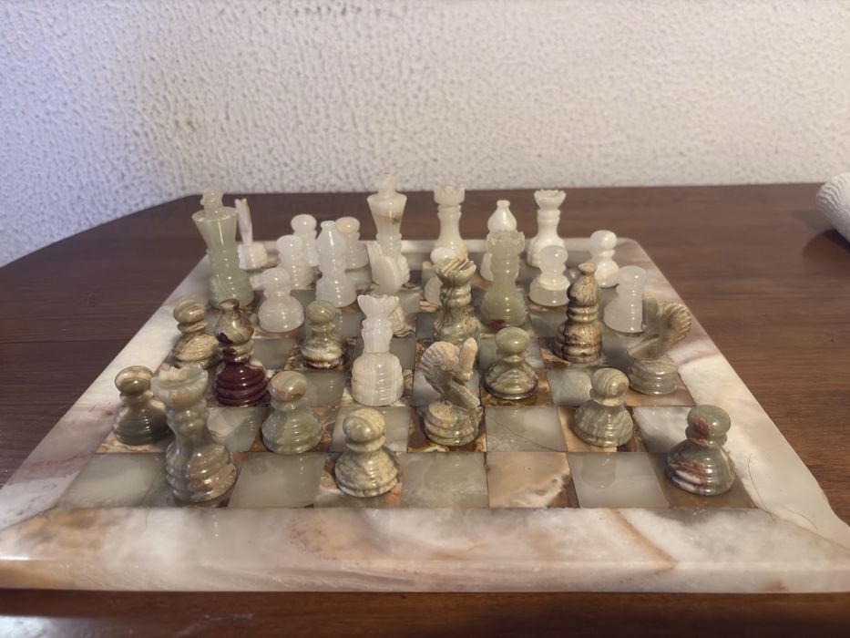 Conjunto xadrez em Madre Perola