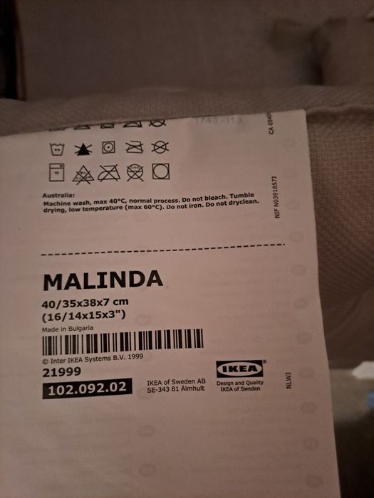 2 Malinda Almofadas para cadeira