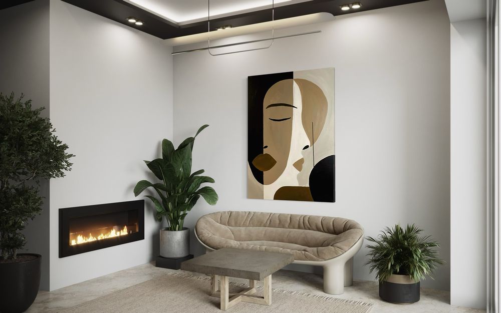 Obraz recznie malowany abstrakcja