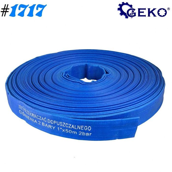 #1717 Wąż PCV 1"-50m 2 BARY Geko
