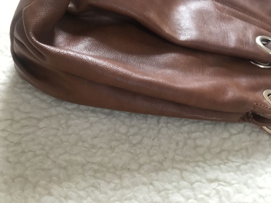 Bardzo duża brązowa elegancka torebka na ramię Parfois