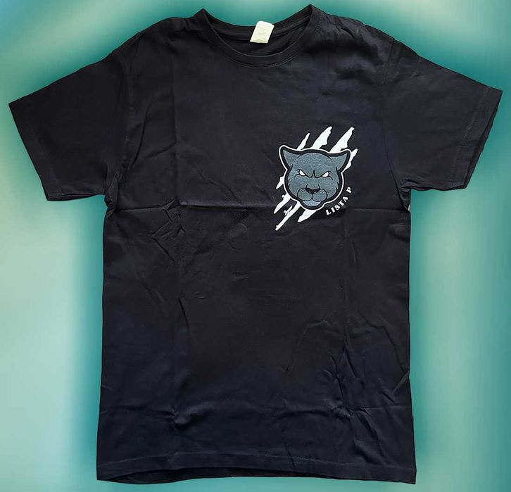 T-Shirt Lista P, Preta, Nova