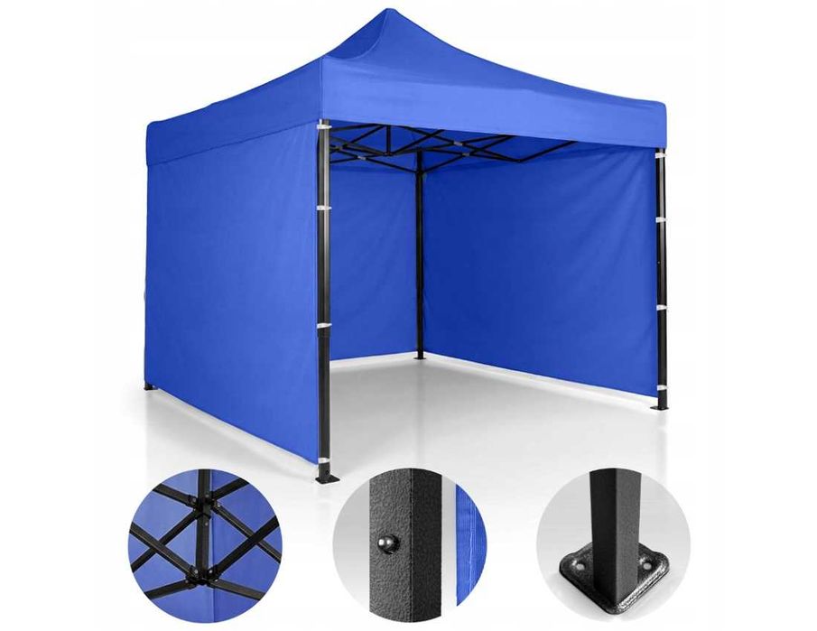PAWILON HANDLOWY Ogrodowy 3x3m Automatyczny MOCNY - BLUE