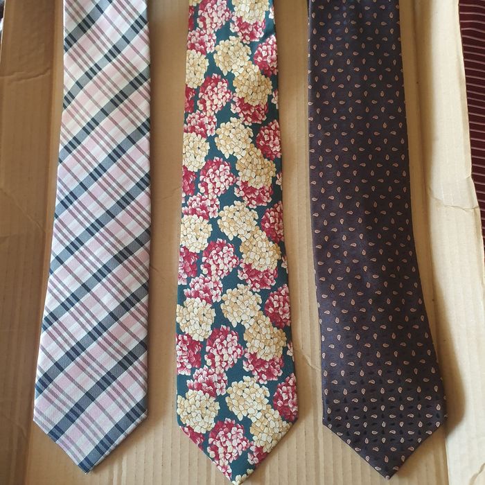 Zestaw krawatów Tommy Hilfiger i inne marki jedwab(k-6)OK