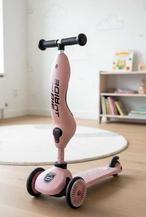 Hulajnoga Scoot And Ride Różowa 2 w 1 jeździk i hulajnoga