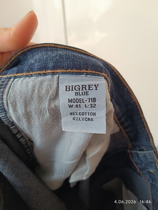 Spodnie męskie jeansy Bigrey XXL W41 L32