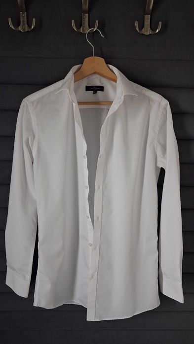 biała koszula slim fit 38
