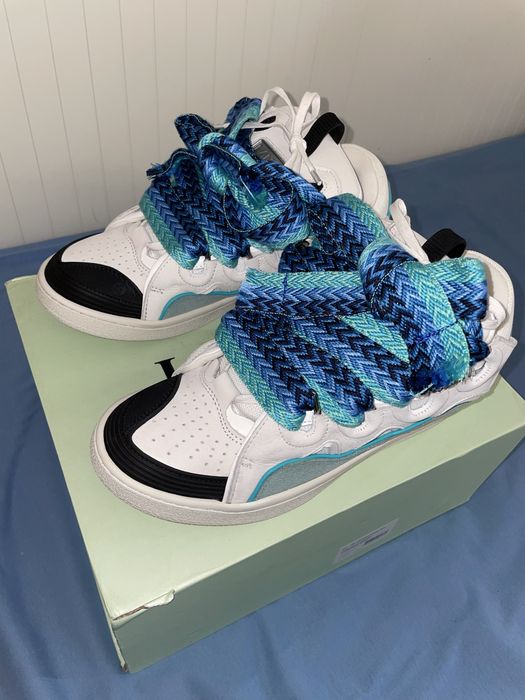 Lanvin Curb Sneaker White/Blue