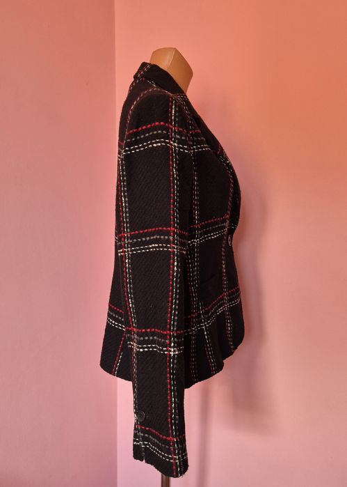 Żakiet damski duża krata 42