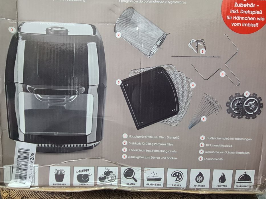 Frytkownica Frytownica Beztłuszczowa Airfryer 9L 1800W NOWA !!!