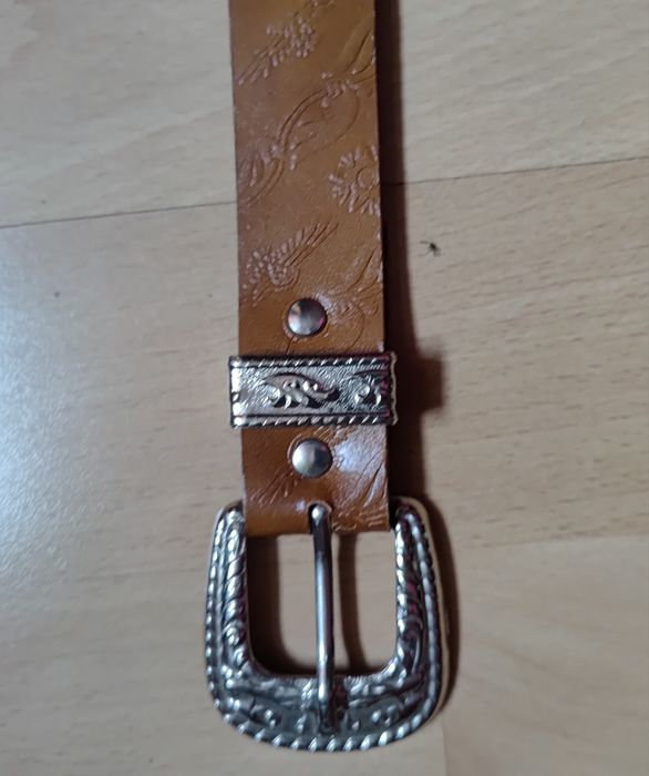 Pasek dł. 90cm  brązowy
