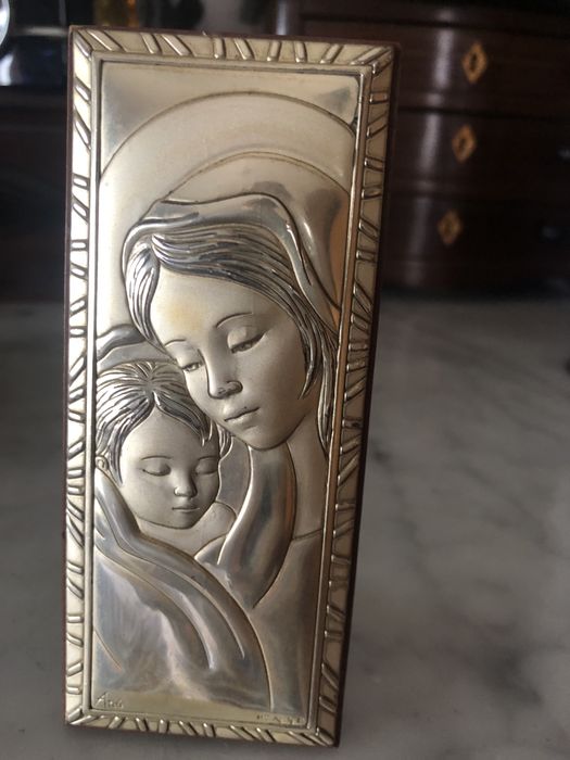 Antique Italian silver religious item