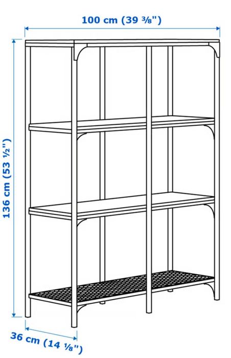 Estante arrumação IKEA FJALLBO, como nova (pouco uso)