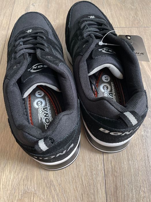 Новые мужские черные спортивные кроссовки Bona размер 41 (26 см)